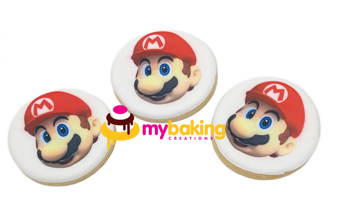 Custom printed Super Mario Nintendo cookies Bay Area
